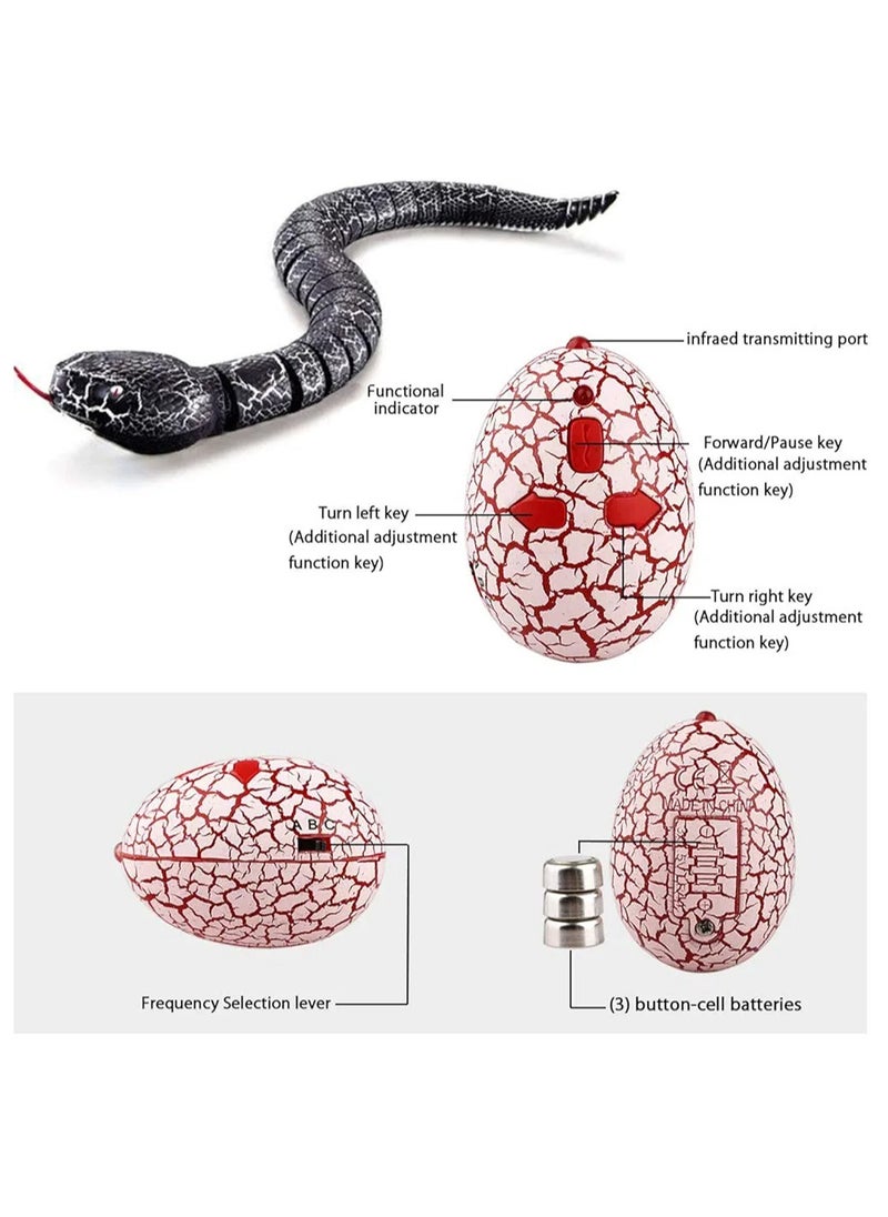 Remote Control Snake Toy, 16" Infrared RC Realistic Rechargeable Rattlesnake Snake Toy with Retractable Tongue And Swinging Tail, For Kids Children Halloween Christmas Party Birthday Gifts  - Image 5