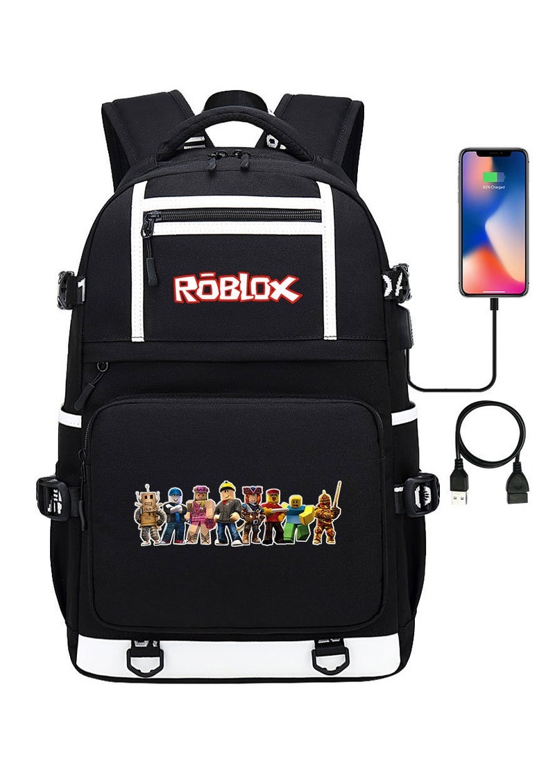 ROBLOX Printed Youth Large Capacity Men's and Women's Shoulders