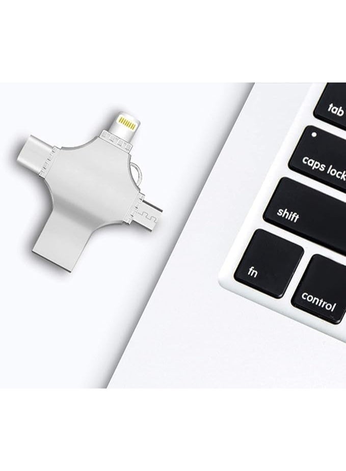 Universal 4-in-1 USB Adapter of 2TB Type-C, Android, iPhone & Laptop Compatible - Image 3