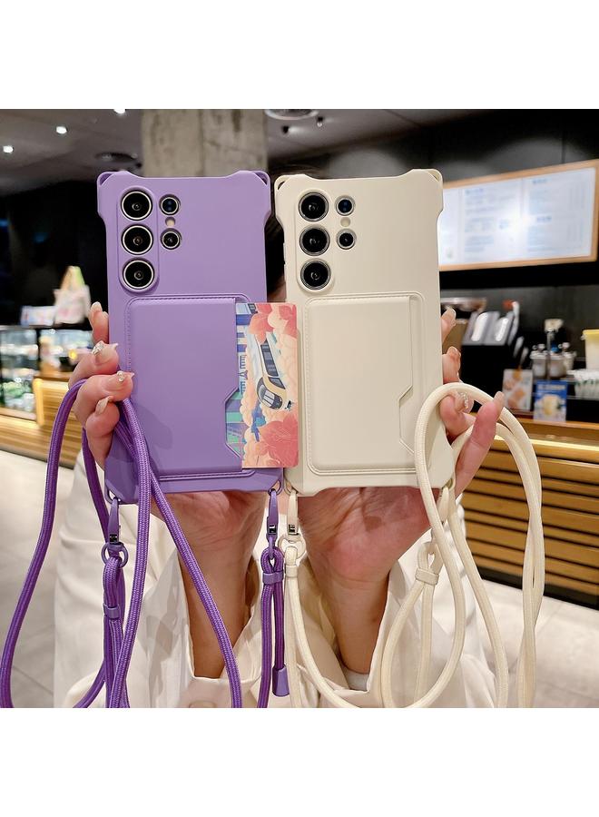 S-TOP Case For Samsung Galaxy S23 5G Liquid TPU Card Bag Four Corner Shockproof Phone Case - Image 2