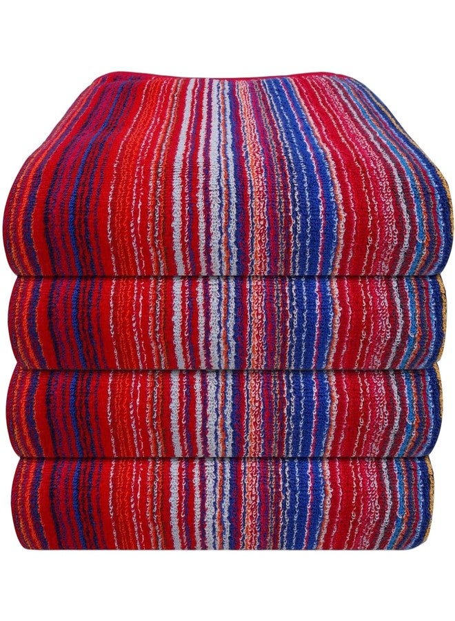 Ambra Linens مجموعة مناشف حمام Ambra Linens عالية الامتصاص، 500 جرام لكل متر مربع، قطن 100%، ناعمة ومخملية، مناسبة لجميع المواسم، كبيرة جدًا، بتصميم كابانا، مثالية للمسبح والشاطئ والمنتجعات الصحية وصالة الألعاب الرياضية - Image 1
