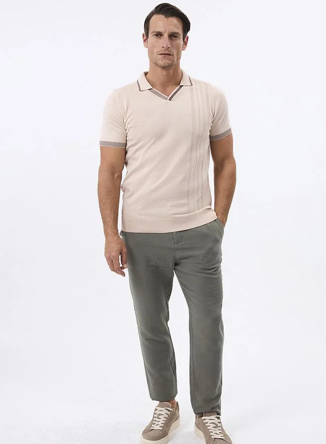 FELIX HARDY Beige Polo shirt short sleeve for Men for Men | Best Price UAE