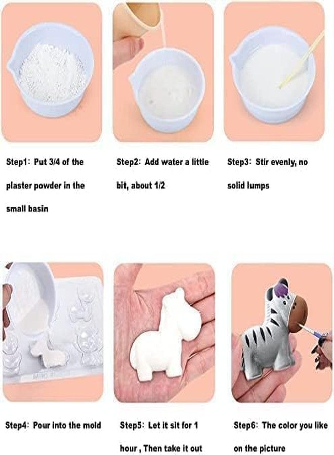 SAMVARDHAN DIY Gypsum Fridge Magnet Plaster Painting Kit for Kids, Mould and Paint Kits- Plaster Painting Art & Craft Set - (SPACE) - Image 4