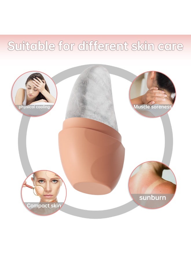 2 Pack, Facial Ice Roller, Beauty Facial Massage, Facial Glow Cube, Eye Wrinkle Skincare Tool, Puffiness Relief (Purple, Pink) - Image 3