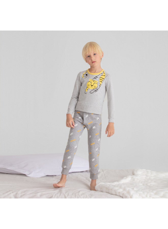 Annil Boys' Warm Fleece-lined Pants - Winter Thermal Cotton Trousers With Elastic Cuffs, Soft & Thickened Kids' Bottoms For Cold Weather - Image 5