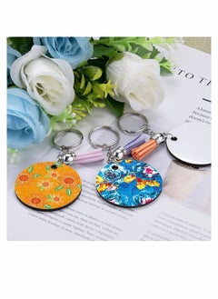 Y&D 36Pcs Sublimation Blank Keychains Set For DIY Keychain Decoration Crafts Making  - Image 2