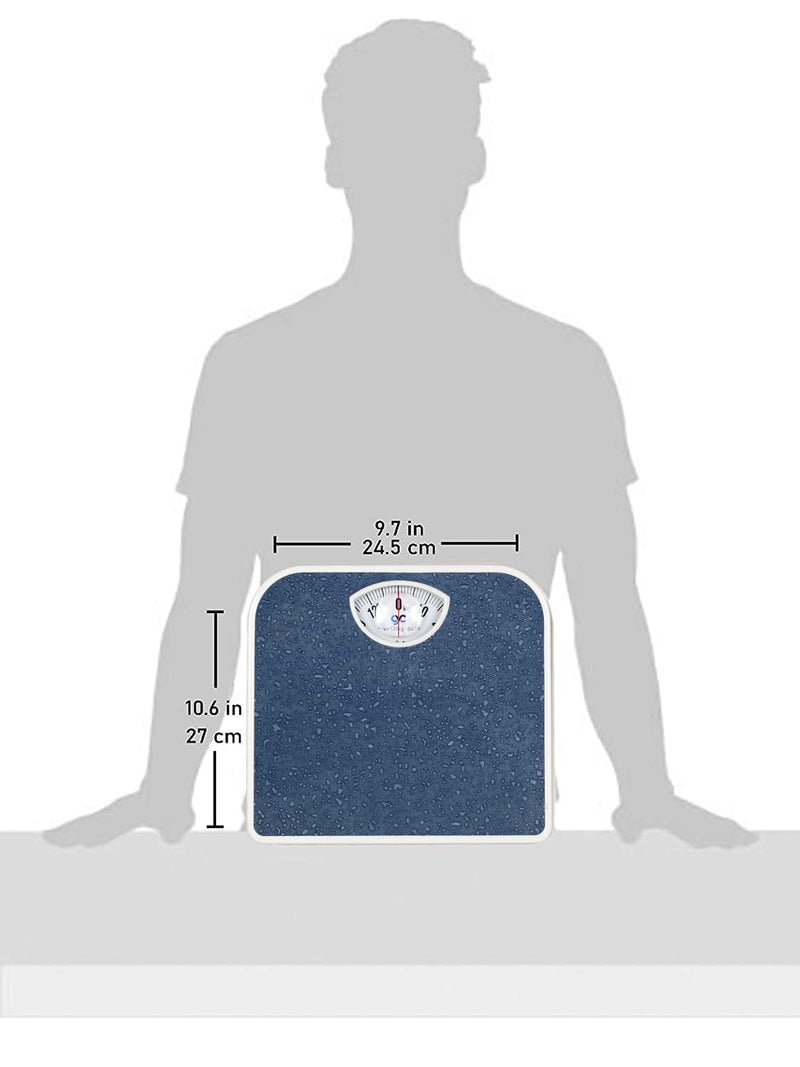 GVC Iron Weight Machine | Personal Health Checkup Iron Weighing Scale | Full Metal Body Personal Bathroom Weight Machine for Body Weight with Anti-Skid Mat - Dark Blue - Image 5