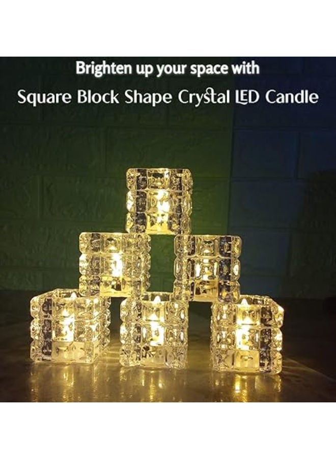 Tea Lights Candles for Diwali and Christmas Decorations (Pack of 6) - Image 1