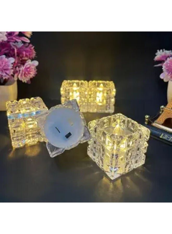 Tea Lights Candles for Diwali and Christmas Decorations (Pack of 6) - Image 4