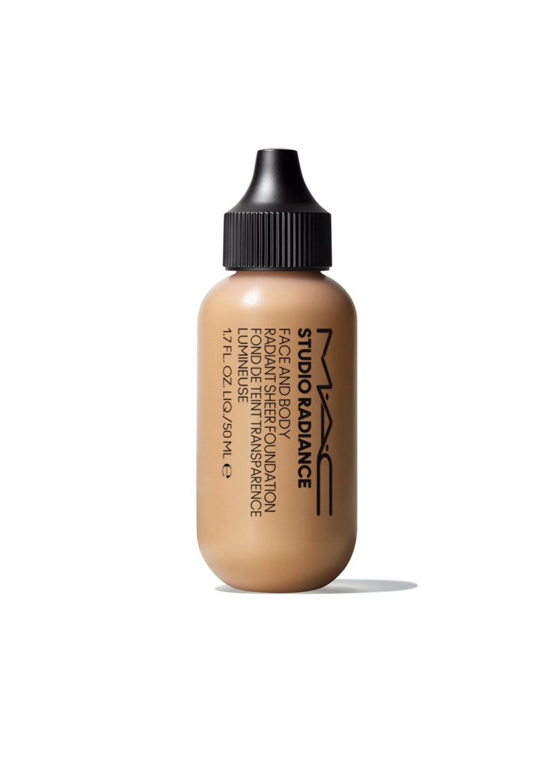MAC Cosmetics Studio Radiance Face and Body Radiant Sheer Foundation Light beige with golden undertone for light skin C2  - Image 1