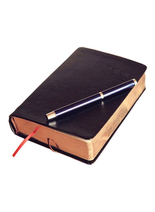 NIBEMINENT Vintage Leather Cover Notebook Black - Image 1