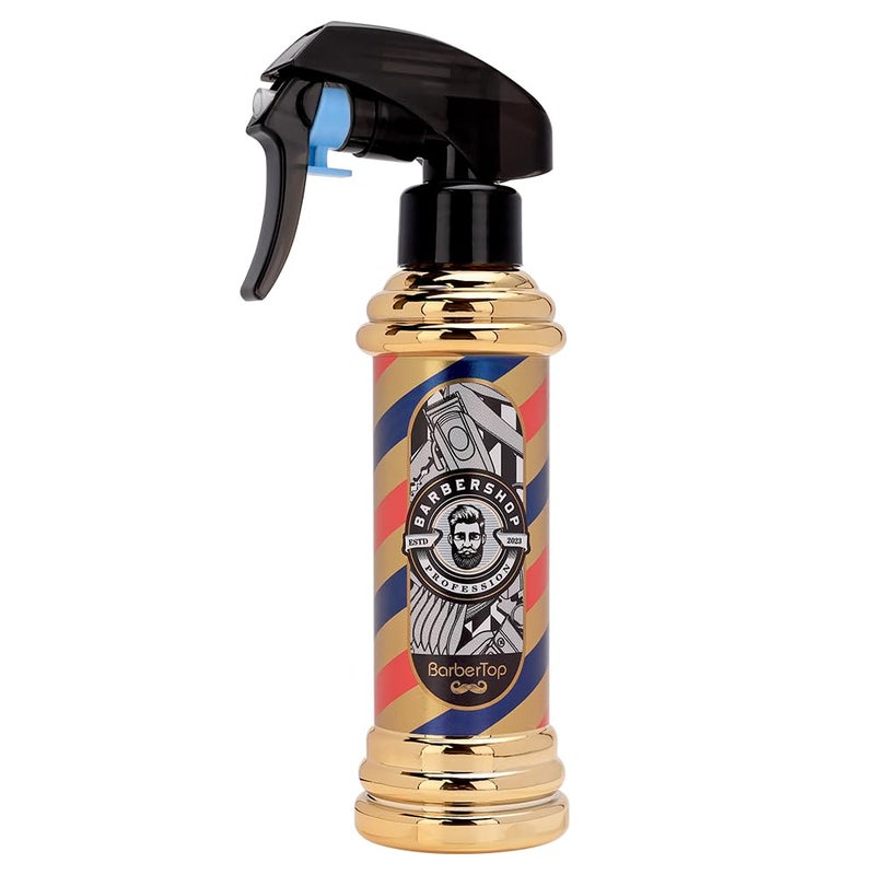 BarberTop Barber Spray Bottle, Barber Stylist Fine Mist Sprayer, Refillable Container & Spray Bottle for Hairdressing, Cleaning, Plants 6.76 ounce(Golden) - Image 1