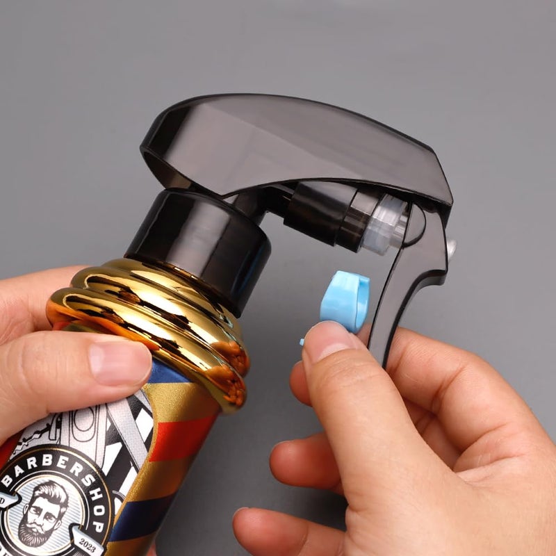 BarberTop Barber Spray Bottle, Barber Stylist Fine Mist Sprayer, Refillable Container & Spray Bottle for Hairdressing, Cleaning, Plants 6.76 ounce(Golden) - Image 5