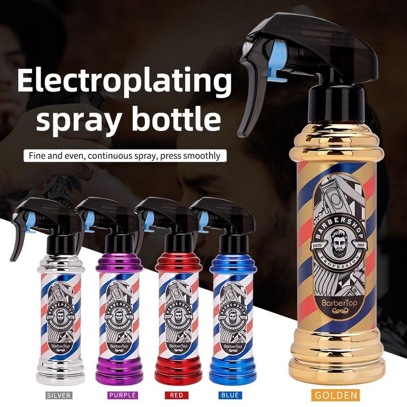 BarberTop Barber Spray Bottle, Barber Stylist Fine Mist Sprayer, Refillable Container & Spray Bottle for Hairdressing, Cleaning, Plants 6.76 ounce(Golden) - Image 2