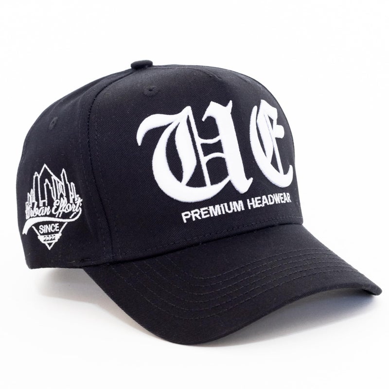 Urban Effort Vintage Trucker hat - for Men Women Baseball Hat - Trendy Sports Snapback Closure for Your Style & Outdoors (Curved Bill, Black) - Image 1