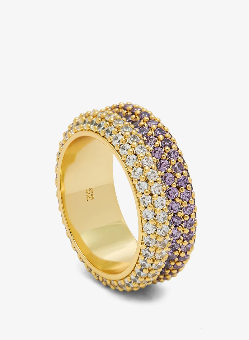 جس خاتم إيسينزا مرصع مزدوج