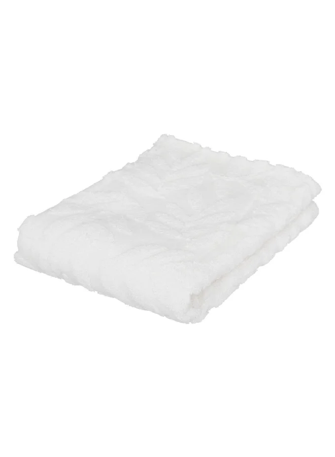 atmosphera Sea View Cotton Bath Towel White 30 x 50 cm 194376Z