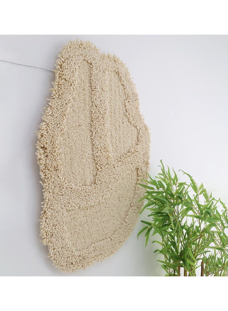 Ramsha ديكور حائط معلق يدوي لغرفة النوم وغرفة المعيشة WH-042 سجادة حائط من الصوف 68x105 سم - Image 4