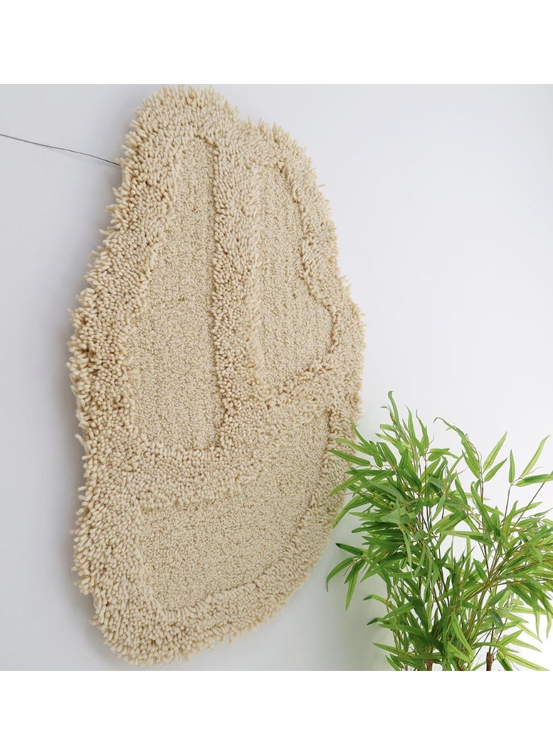 Ramsha ديكور حائط معلق يدوي لغرفة النوم وغرفة المعيشة WH-042 سجادة حائط من الصوف 68x105 سم - Image 3