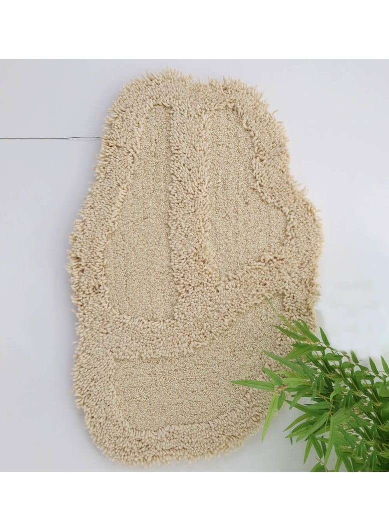 Ramsha ديكور حائط معلق يدوي لغرفة النوم وغرفة المعيشة WH-042 سجادة حائط من الصوف 68x105 سم - Image 5