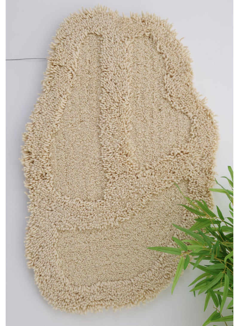 Ramsha ديكور حائط معلق يدوي لغرفة النوم وغرفة المعيشة WH-042 سجادة حائط من الصوف 68x105 سم - Image 1