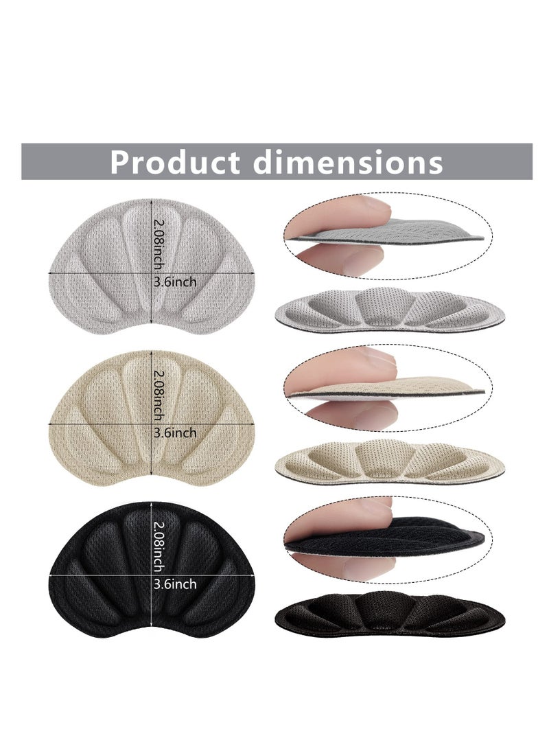 SOLARAE Heel Grips Liner Cushions Insole, 12 Pieces Shoes Insert Pads for Loose Too Big Shoes Prevent Rubbing Blisters Slip Filler Improve Shoe Fit and Comfort for Men Women - Image 5
