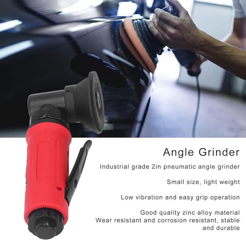 Zinc Alloy 2 Inch Pneumatic Angle Grinder Lightweight Portable For Deburring Polishing - Image 3