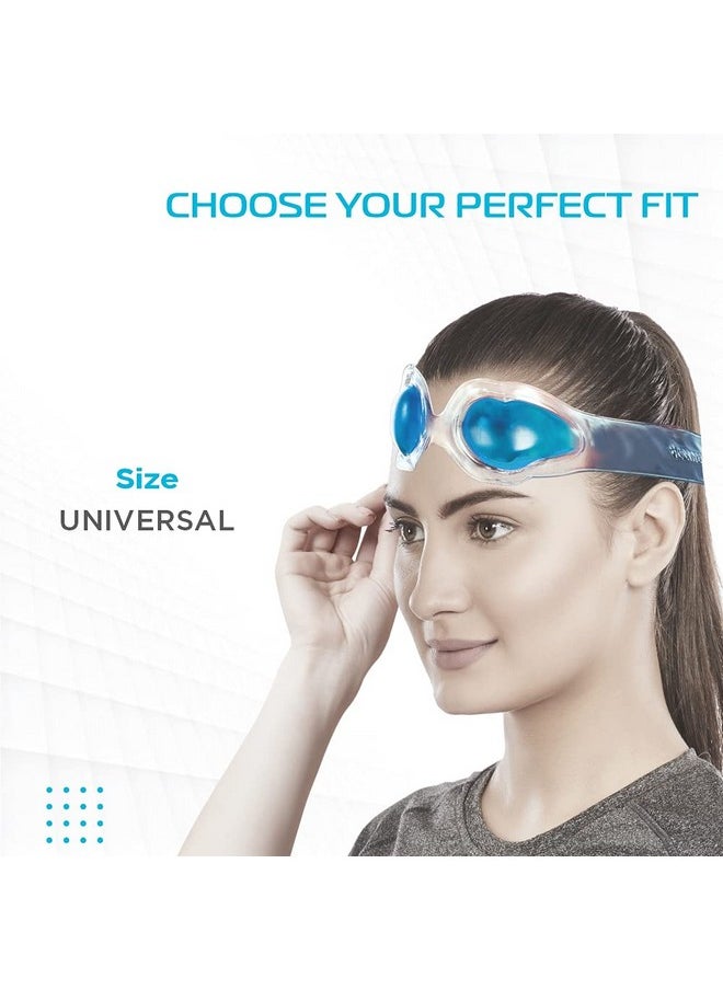 Vissco Cool Eyes (Gel), Eye Relaxing Mask For Puffy Tired Eyes, Dark Circles, Instant Pain Relief, Dry Eyes, Redness - Universal (Blue)