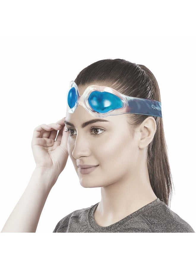 Vissco Cool Eyes (Gel), Eye Relaxing Mask For Puffy Tired Eyes, Dark Circles, Instant Pain Relief, Dry Eyes, Redness - Universal (Blue)