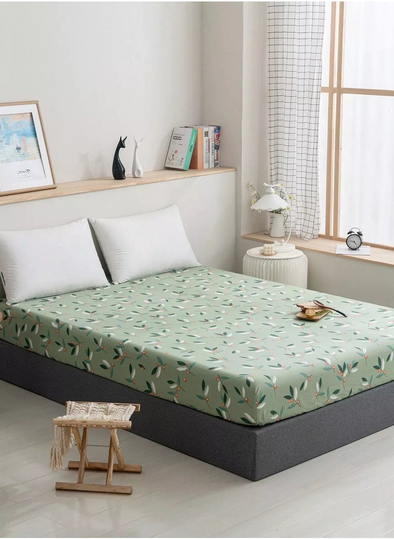 Generic Plants Print Fitted Sheet  - Image 3