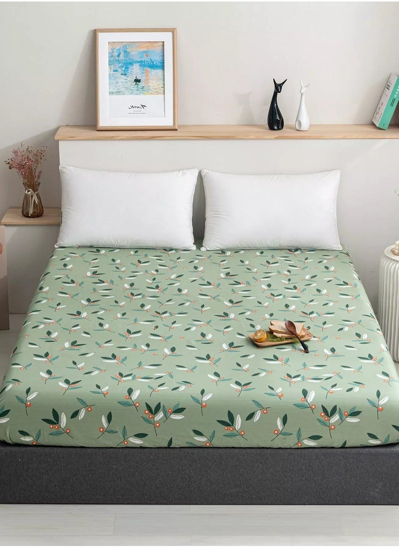 Generic Plants Print Fitted Sheet  - Image 1