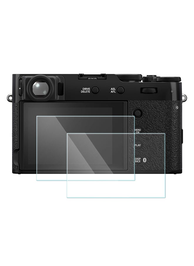 SJet - 2 PACK Screen Protector for Fujifilm X100VI X100V X-E4 X-T4 Fuji X-100VI X100V XE4 XT4, 0.3mm 9H Hardness Tempered Glass Cover Anti-Scrach Anti-Bubble - Image 1