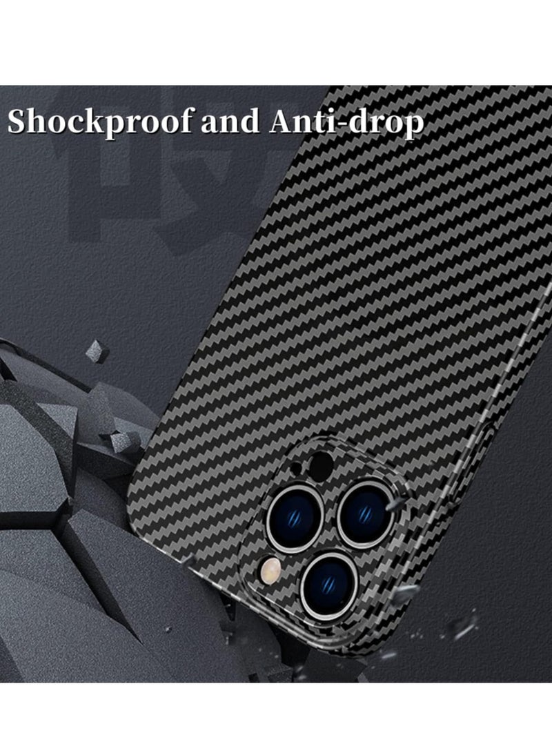 ELTRAZONE Personality Handsome Light Thin Carbon Fiber Pattern PC Phone case Compatible with iPhone 15 Plus Unique Comfortable Cool Shockproof Back Cover - Image 2