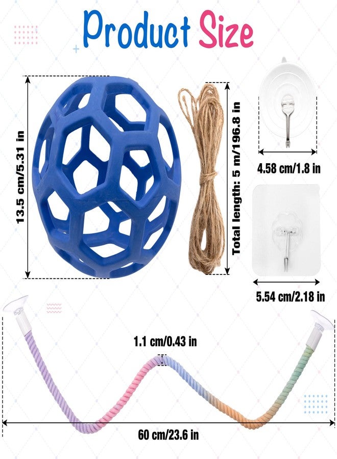 Niuohoy Snake Enrichment Toys Ball Snake Enclosure Accessories Reptile Climbing Decor with Clear Suction Cups, Suitable for Chameleons, Corn Snakes, Ball Python, and Other Reptiles - Image 2
