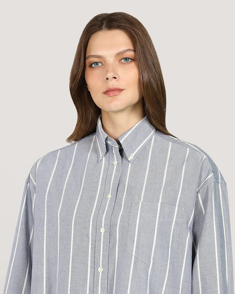 GANT  Striped Classic Oxford Shirt for Women | Best Price UAE