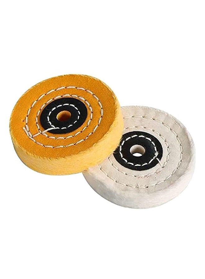 Luo ke 3 Inch Polishing Wheel For Bench Grinder - 2 Pcs Buffing Wheel (50 Ply), 10 mm Arbor Hole Cotton Sanding Wheel - Image 1