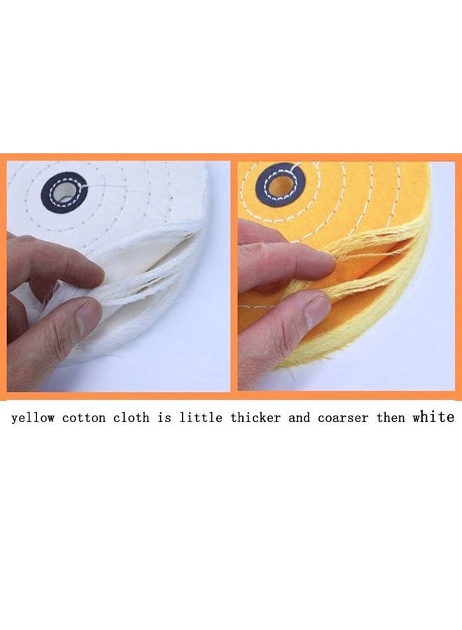 Luo ke 3 Inch Polishing Wheel For Bench Grinder - 2 Pcs Buffing Wheel (50 Ply), 10 mm Arbor Hole Cotton Sanding Wheel - Image 3