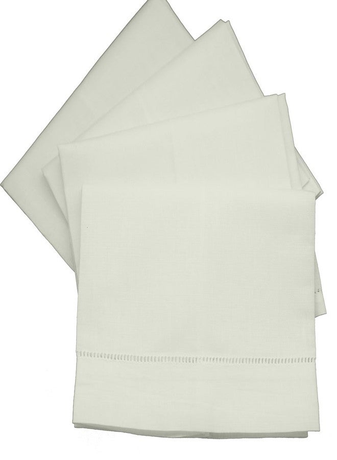 Bumblebee Linens عبوة 4 من مناشف الطحين الكريمي 14" × 22" - مناشف مطبخ وحمام من الكتان والقطن - Image 2