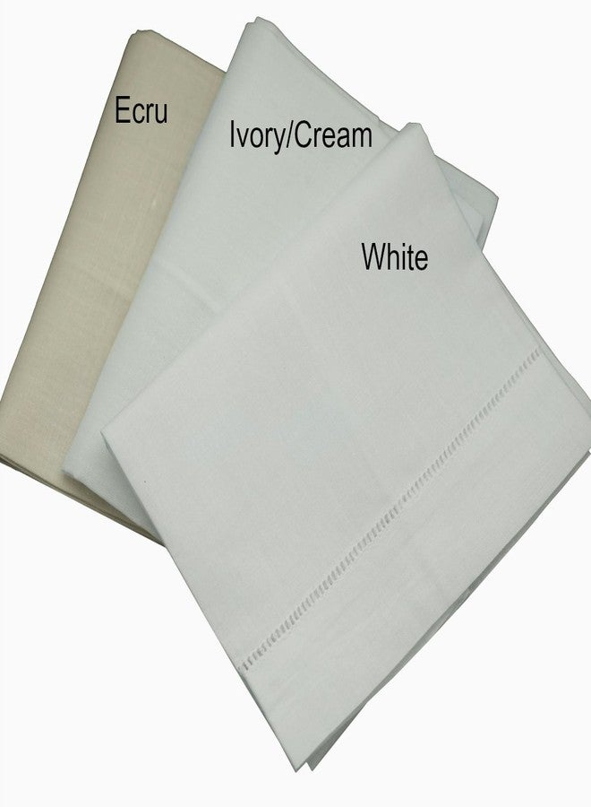 Bumblebee Linens عبوة 4 من مناشف الطحين الكريمي 14" × 22" - مناشف مطبخ وحمام من الكتان والقطن - Image 3