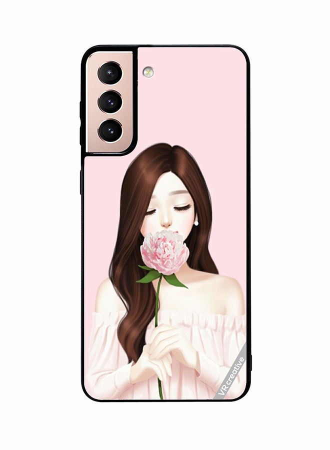 VR CREATIVE Protective Case Cover For Samsung Galaxy S21 5G Rosy Design Multicolour - Image 1