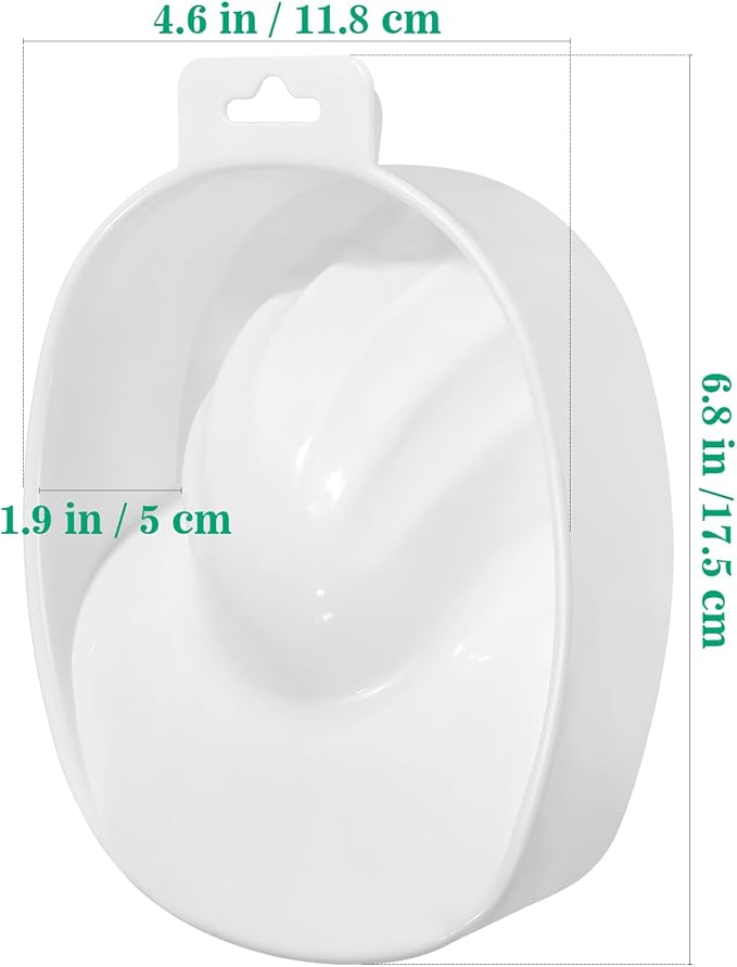 minkissy وعاء نقع الأظافر من مينكيسي وعاء نقع الأظافر صينية نقع الأظافر لإزالة غراء الأظافر وإزالة طلاء الأظافر أداة سبا للمناكير وعاء المناكير وعاء نقع اليدين أبيض - Image 2