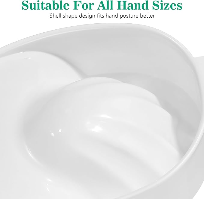 minkissy وعاء نقع الأظافر من مينكيسي وعاء نقع الأظافر صينية نقع الأظافر لإزالة غراء الأظافر وإزالة طلاء الأظافر أداة سبا للمناكير وعاء المناكير وعاء نقع اليدين أبيض - Image 4
