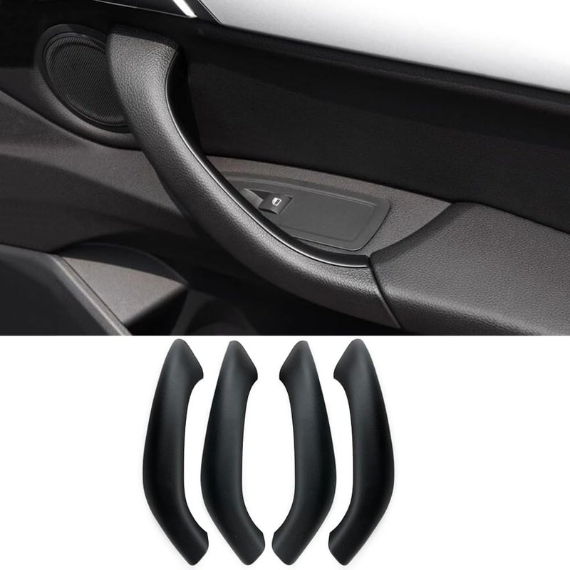 CHUANGHUI Car Door Handle for BMW X2 F39 X1 F48 2016-2021 Interior Door Handles Replace Cover Car Door Handle Accessories (Black) Cross product compatible - Image 1