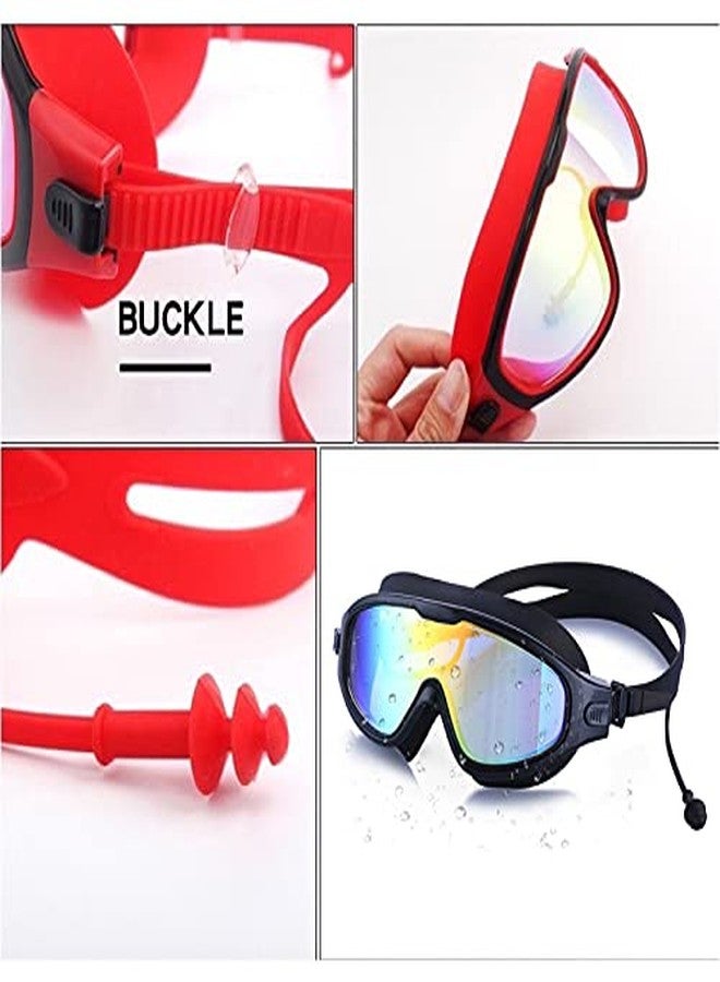 Marrone Swim Goggles Kids Set for Boys Girls (3-14),[Wide View Clear Vision Lenses],Swimming Goggles Leak proof Anti Fog UV Protection Soft Silicone Frame Adjustable Strap with earplugs. - Image 4