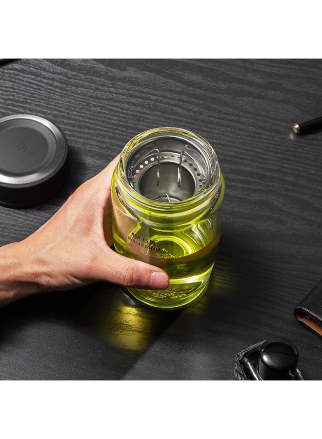 Wanxiang Glass Tea Cup 480ml Portable Business Office Cup With Lid U66 Household Tea Infuser Cup - Image 2