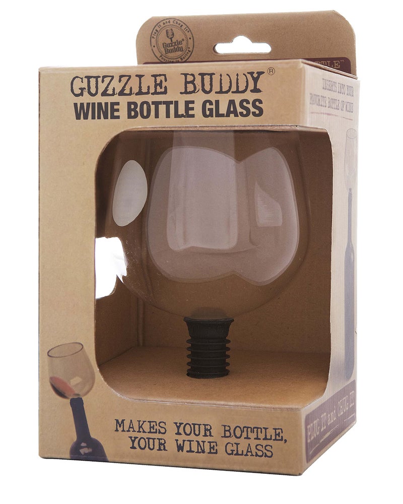 Guzzle Buddy The Ultimate Wine Glass, Decanter, Stopper, Cup, All-in-One, Safe & Easy Way to Enjoy Alcohol, Bar Accessories, Plug it and Chug it, Red or White - Image 2