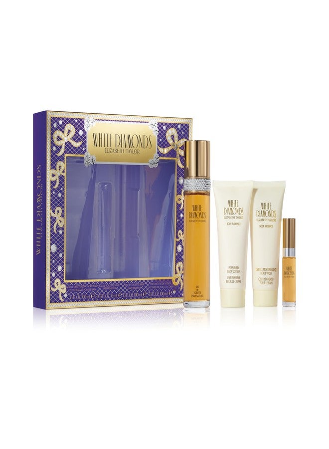 Elizabeth Taylor White Diamonds 4Pc Women Set