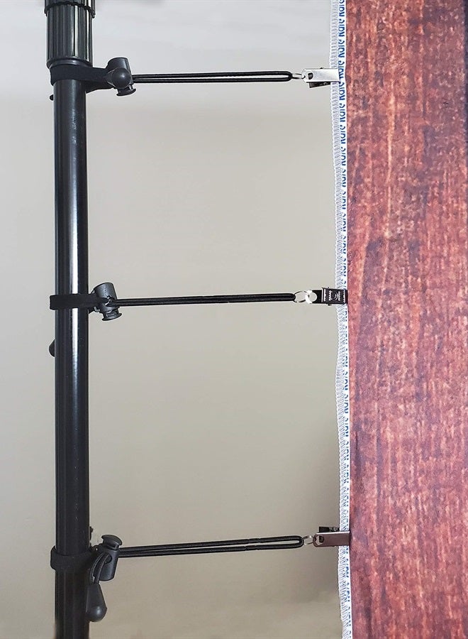 Background Backdrop Clips Clamps Holder for Photo Video Studio,12 Pack,Black