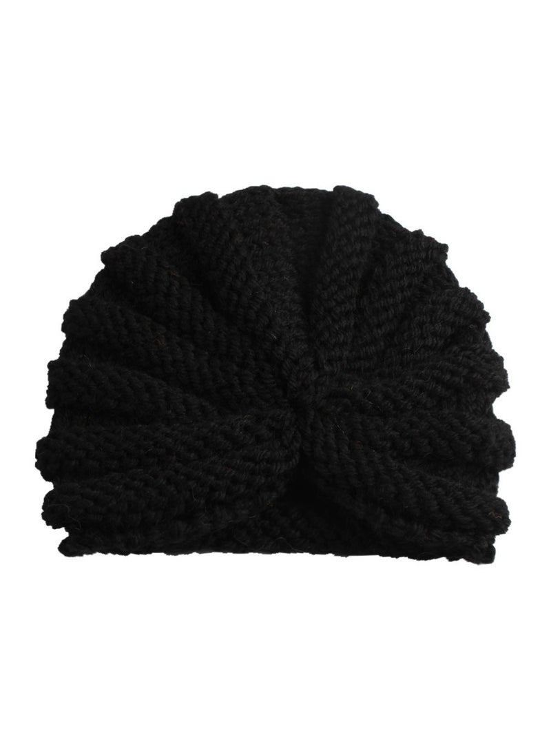 Generic New European and American solid color wool childrens hat soft and comfortable baby pullover cap childrens accessories baby products #11 Black 