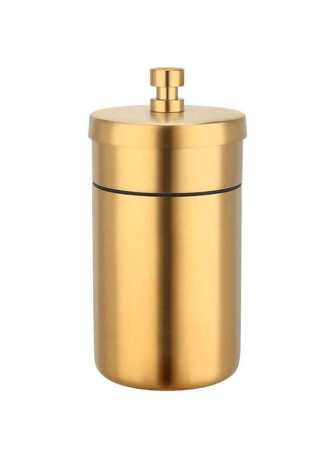 JZS Stainless Steel Auto Ashtrays with Lid Car Ashtray Smell Proof Portable Smokeless Detachable Windproof Extinguished Butt Bucket Ash Tray for Car Cup Holder,Gold - Image 1